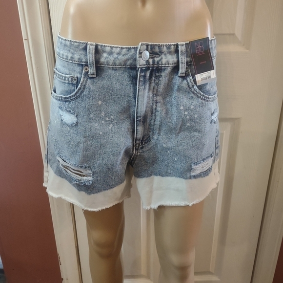 NWT NOBO No Boundaries junior size 11 distress shorts - Picture 1 of 8